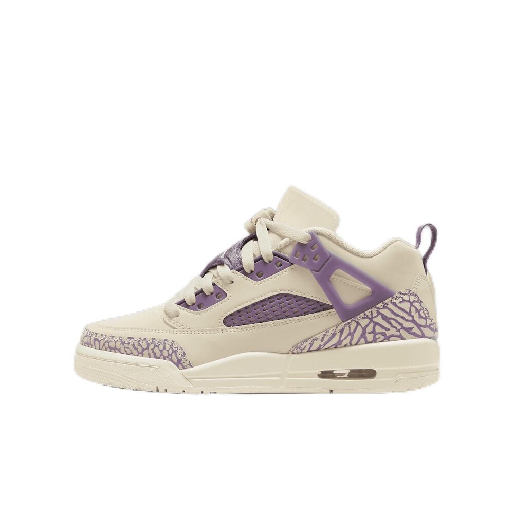 Nike Kids Cream and Purple Retro Basketball Shoes
